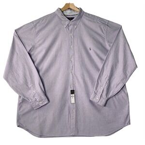 Ralph Lauren Classic Oxford Button Up Shirt Mens 4XLT Full Color Pony NWT $99